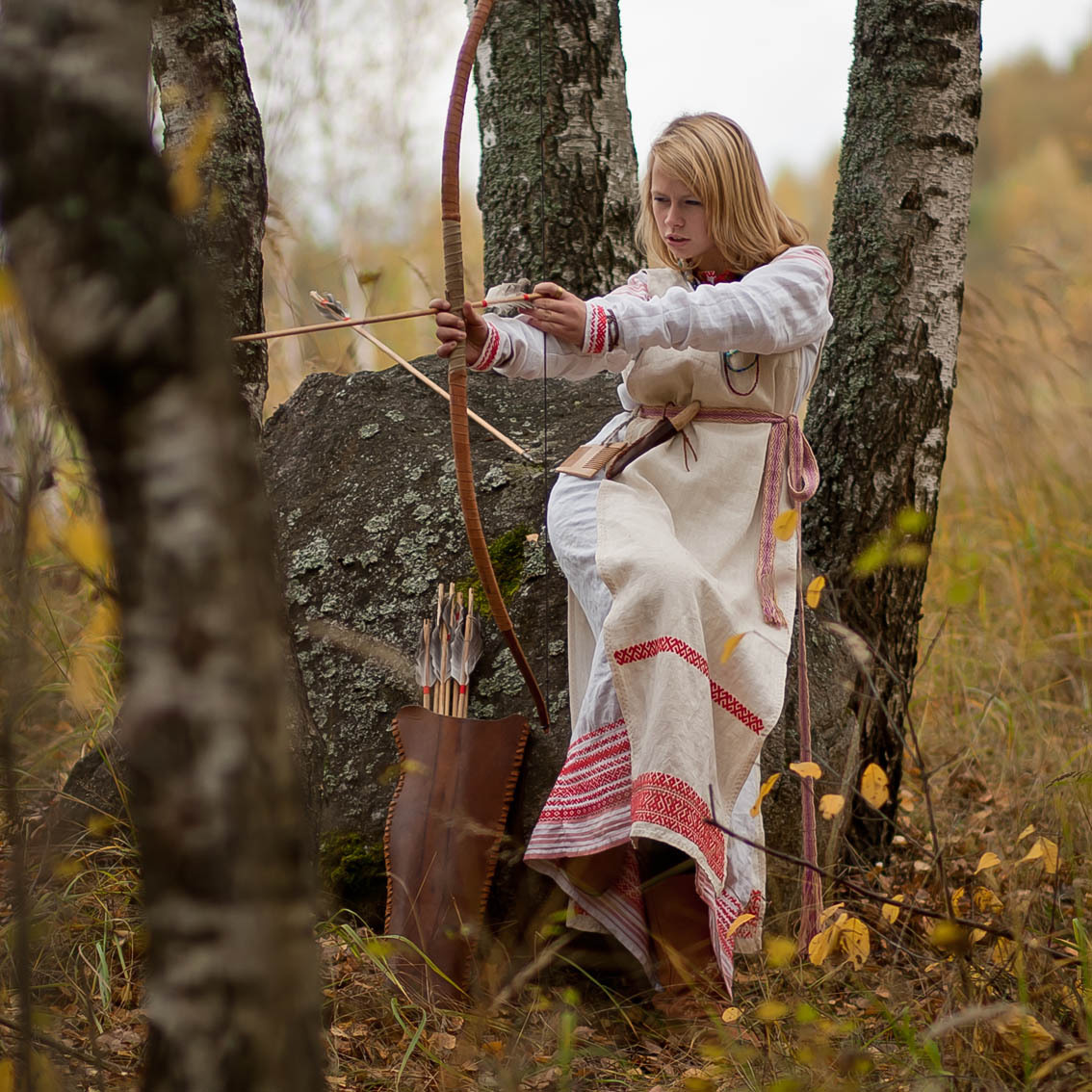 Sexy photo Girls in Slavic costumes in Thane